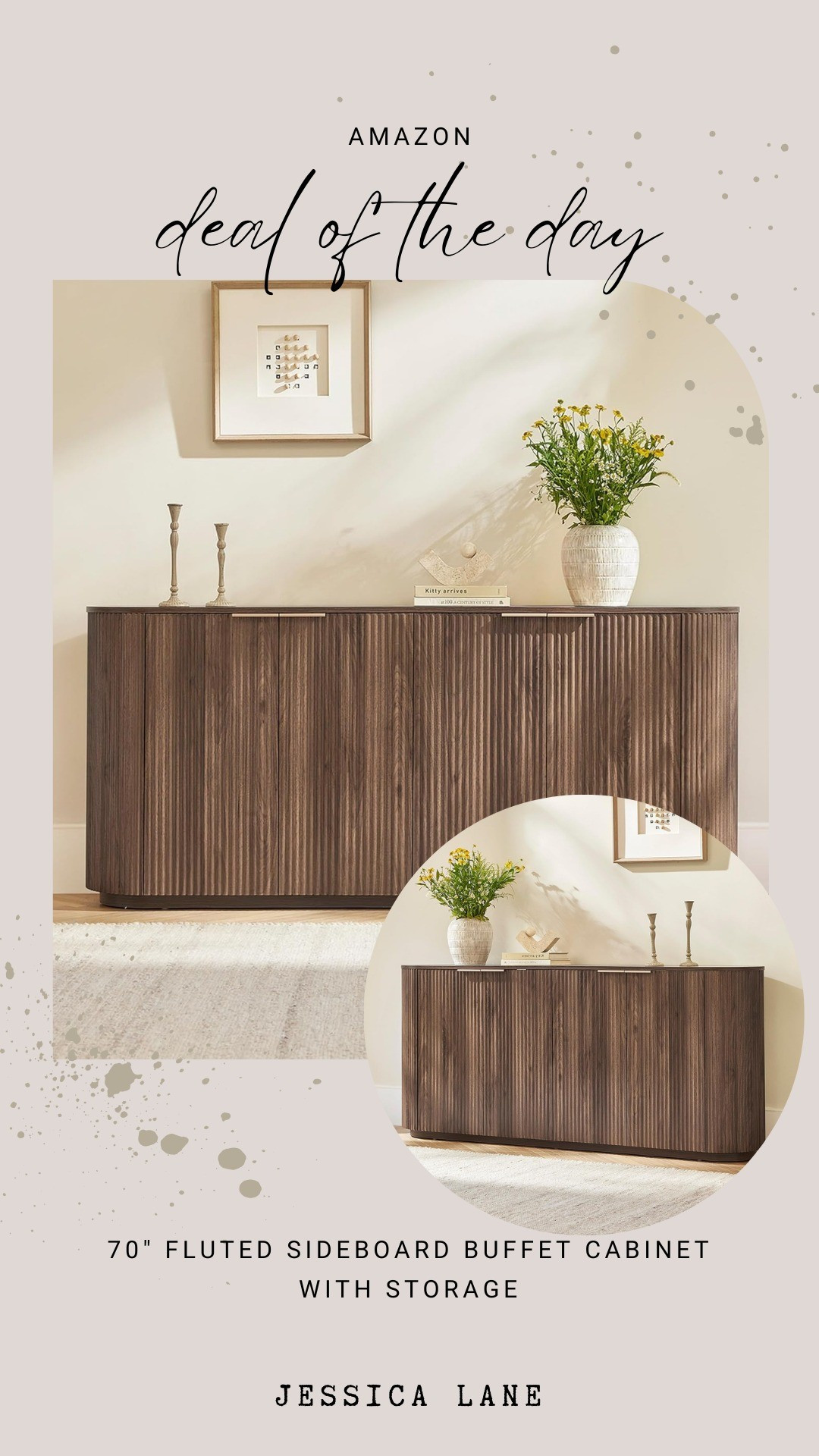 The 70” fluted sideboard with storage is part of today’s deals and adds the prettiest texture to any dining or living space.#sideboard #homedecor 

#LTKSaleAlert #LTKHome