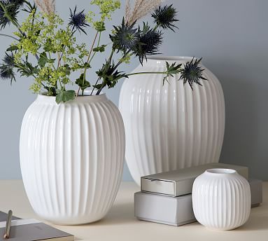 Kähler Hammershoi Vases - White Porcelain | Pottery Barn (US)