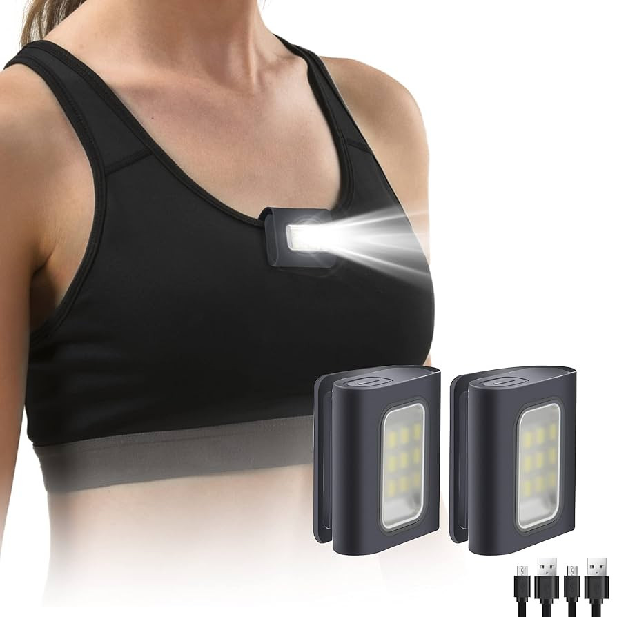 Yzoni 2Pack Running Lights, Safety Light with Strong Magnetic Clip for Runners, Small Lightweight... | Amazon (US)