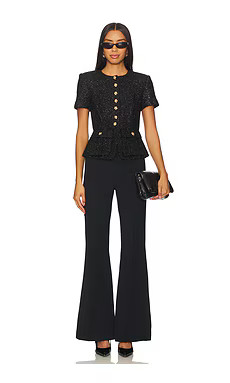 self-portrait Jumpsuit in Black from Revolve.com | Revolve Clothing (Global)