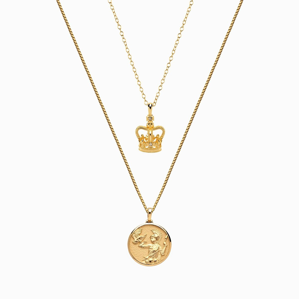 Athena + Crown Necklace Set | Awe Inspired