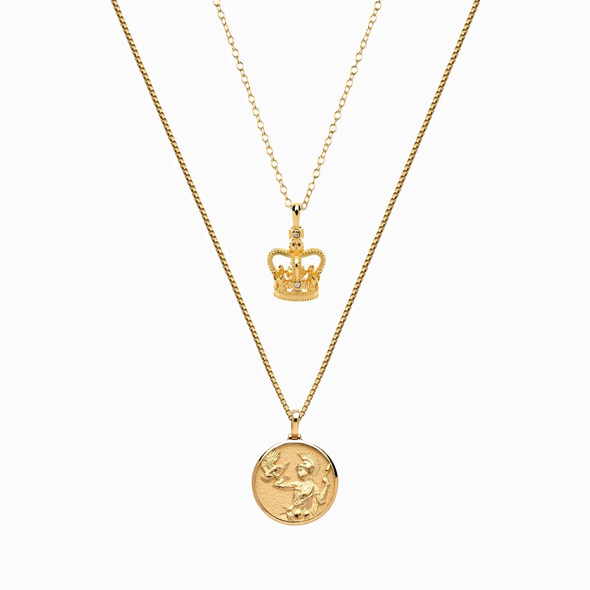 Athena + Crown Necklace Set | Awe Inspired