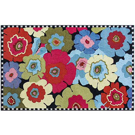 Always Flowers Indoor/Outdoor Rug - 5' x 8' | MacKenzie-Childs