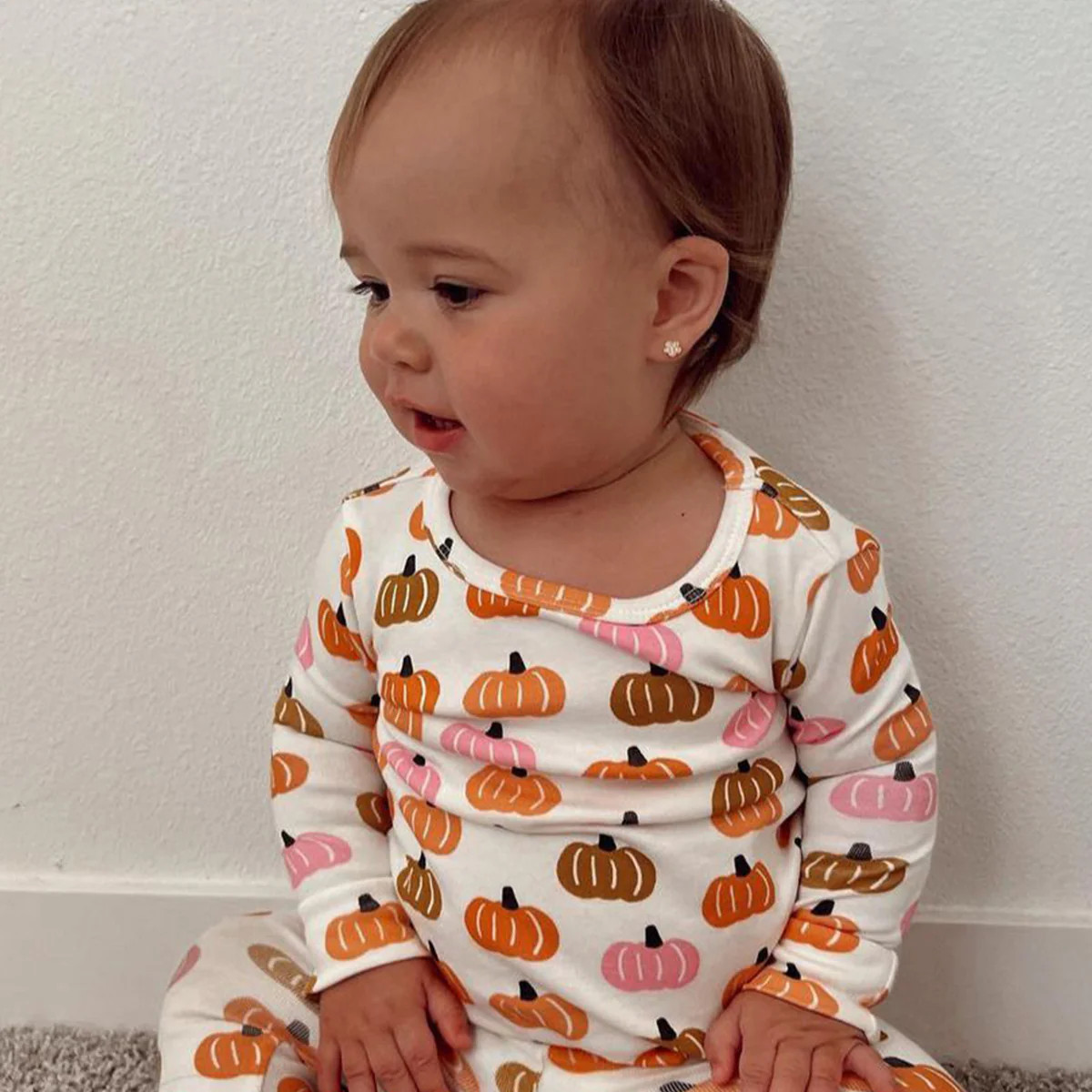 Pink Pumpkin Patch / Organic 2-Piece Set | SpearmintLOVE