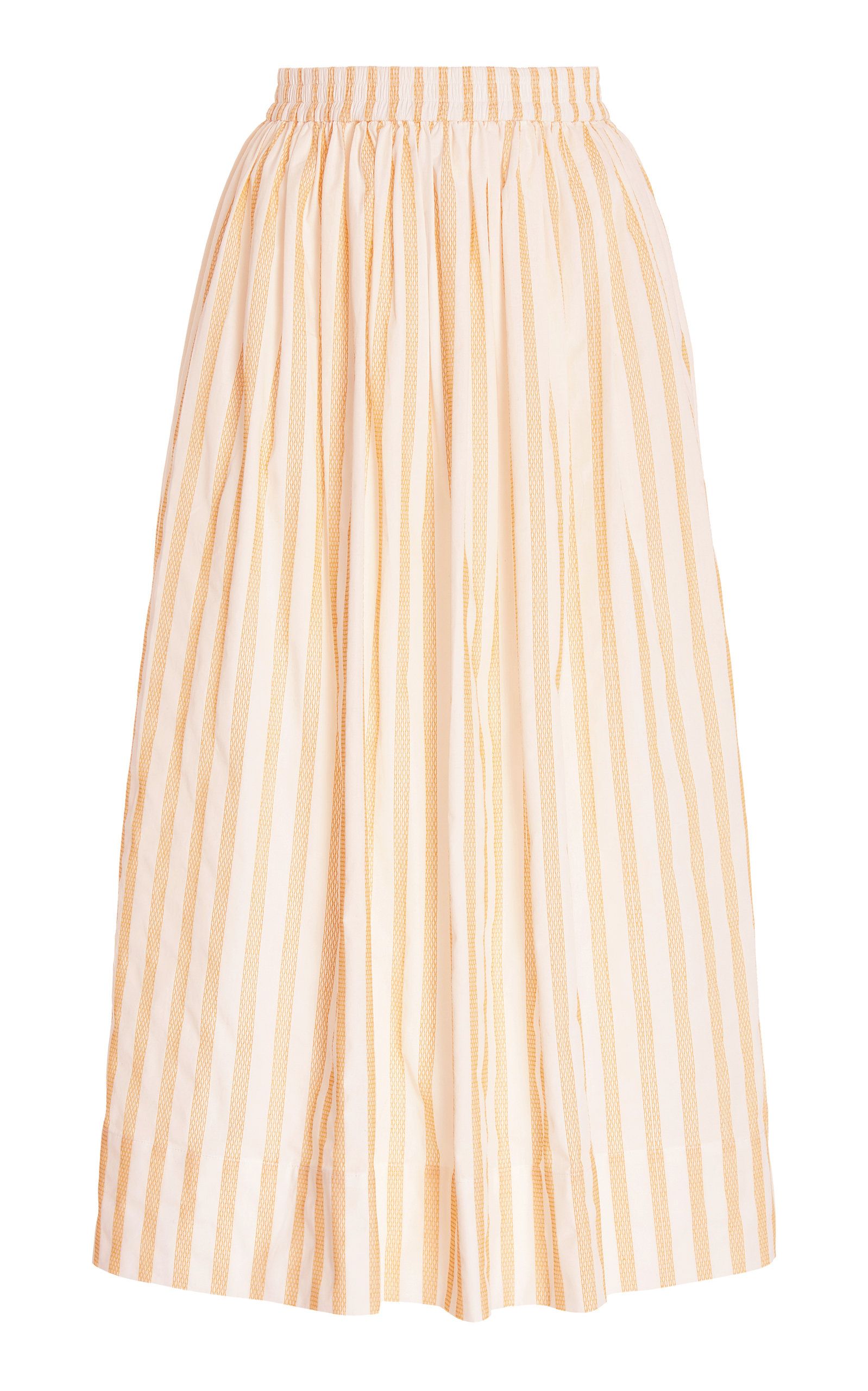 Maxwell Striped Cotton Midi Skirt | Moda Operandi (Global)