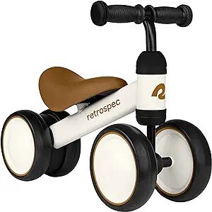 Retrospec Cricket Baby Walker Balance Bike with 4 Wheels for Ages 12-24 Months - Toddler Bicycle ... | Amazon (US)