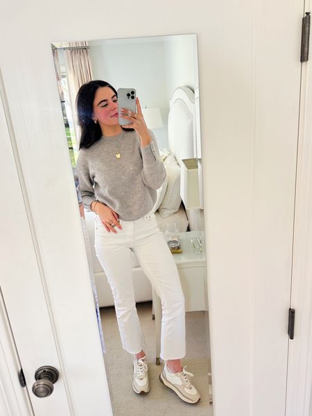 Casual Monday fit! Sweater is from Sezane, shoes are Madewell! 
