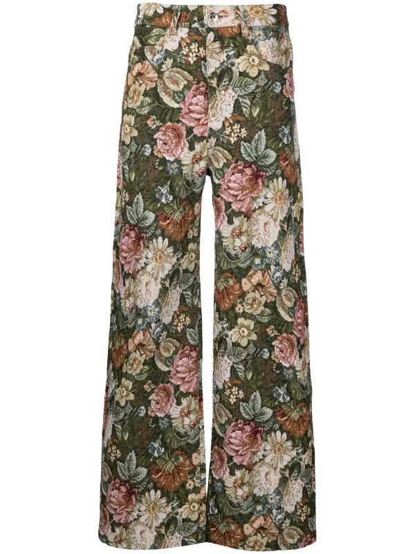 New SeasonMarques'Almeidawide-leg brocade trousers$585Import duties included | Farfetch Global