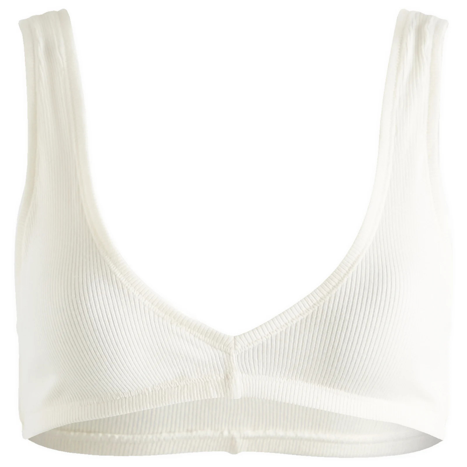 SKIMS Women's Cotton Rib Bralette in Marble, Size XX-Large | END. Clothing
