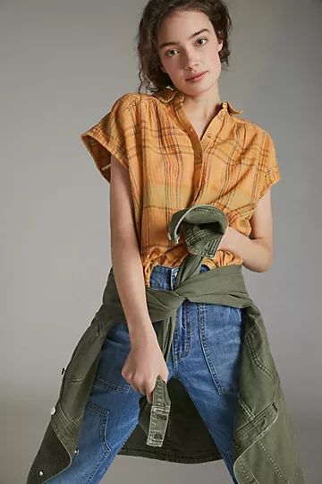 Pilcro The Serena Surf Blouse | Anthropologie (US)