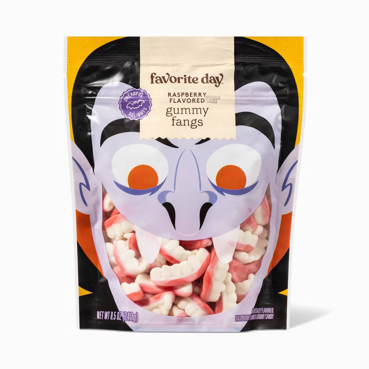 Halloween Raspberry Flavored Gummy Fangs - 8.5oz - Favorite Day™ | Target