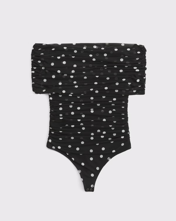 Women's Mesh Foldover Bodysuit | Women's Tops | Abercrombie.com | Abercrombie & Fitch (US)