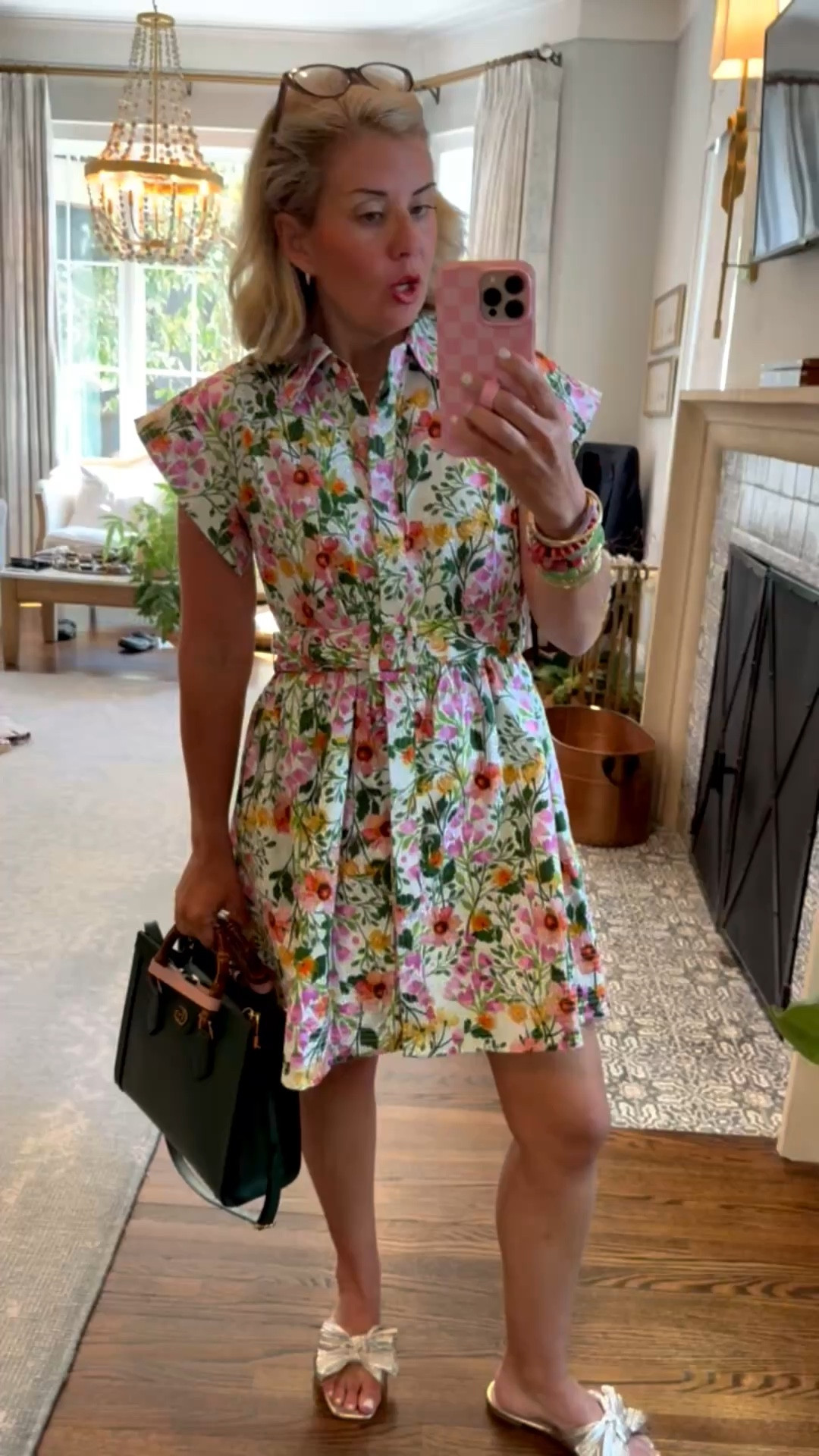 OOTD… headed to a luncheon in this adorable new dress from Avara. I’m wearing a small in dress & 8 sandal. How gorgeous is this bracelet stack y’all?!? 
*Use my code Catherine20 at Allie + Bess
*Use my code mixandmatchmadness at Loopy 

#LTKdayinmylife #LTKootd #LTKgrwm