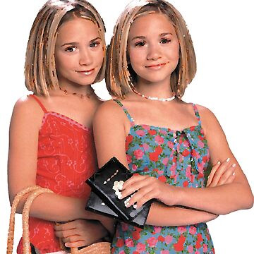 Mary Kate _amp_ Ashley Olsen Twins Throw Pillow | Redbubble (US)