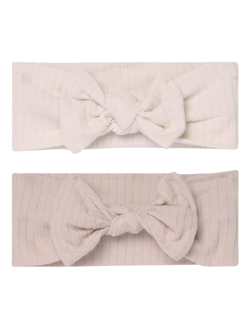 Modern Moments by Gerber Baby Girl Super Soft Viscose Headband, 2-Pack, One Size | Walmart (US)