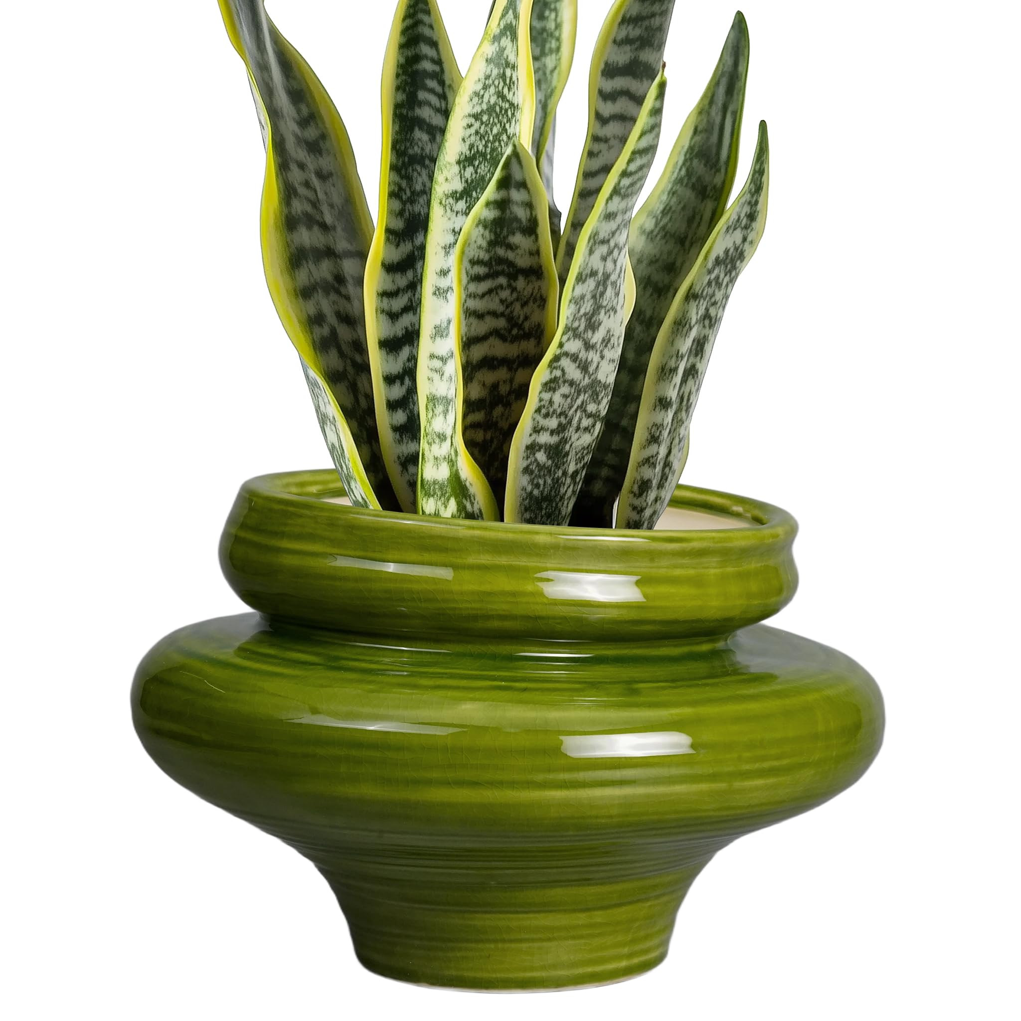 Ceramic Planters for Indoor Plants 11 Inch - Bonsai Plant Pots Outdoor, Large Planters for Indoor... | Amazon (US)