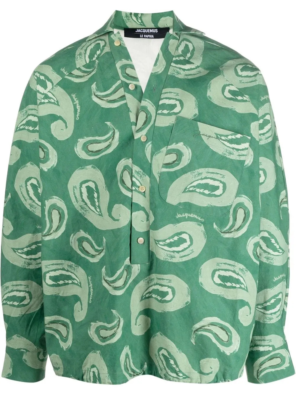 Jacquemus Le Haut Pingo paisley-print Shirt - Farfetch | Farfetch Global