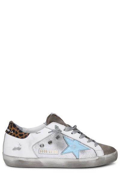 Golden Goose Deluxe Brand Super Star Leopard Printed Lace-Up Sneakers | Cettire Global
