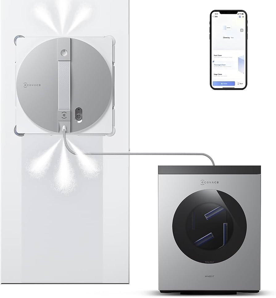 ECOVACS WINBOT W3 Omni Robot Window Cleaner with Auto-Clean & Multi-Functional Station, Win-SLAM ... | Amazon (US)