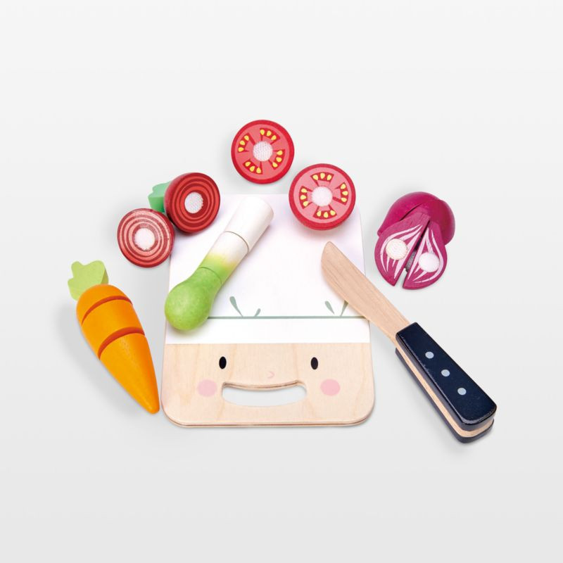Tender Leaf Kids Wooden Chopping Board Toy Set + Reviews | Crate & Kids | Crate & Barrel