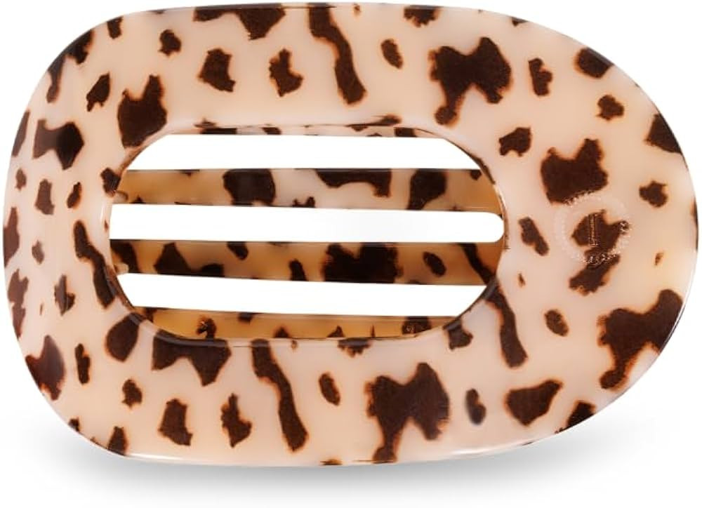 TELETIES - Large Flat Round Clip - Strong Grip, Bendable Teeth, Comfortable Curved Design - For L... | Amazon (US)