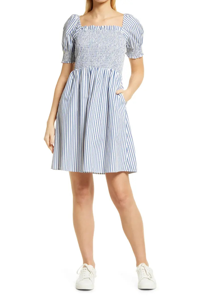 Smocked Stripe Dress | Nordstrom