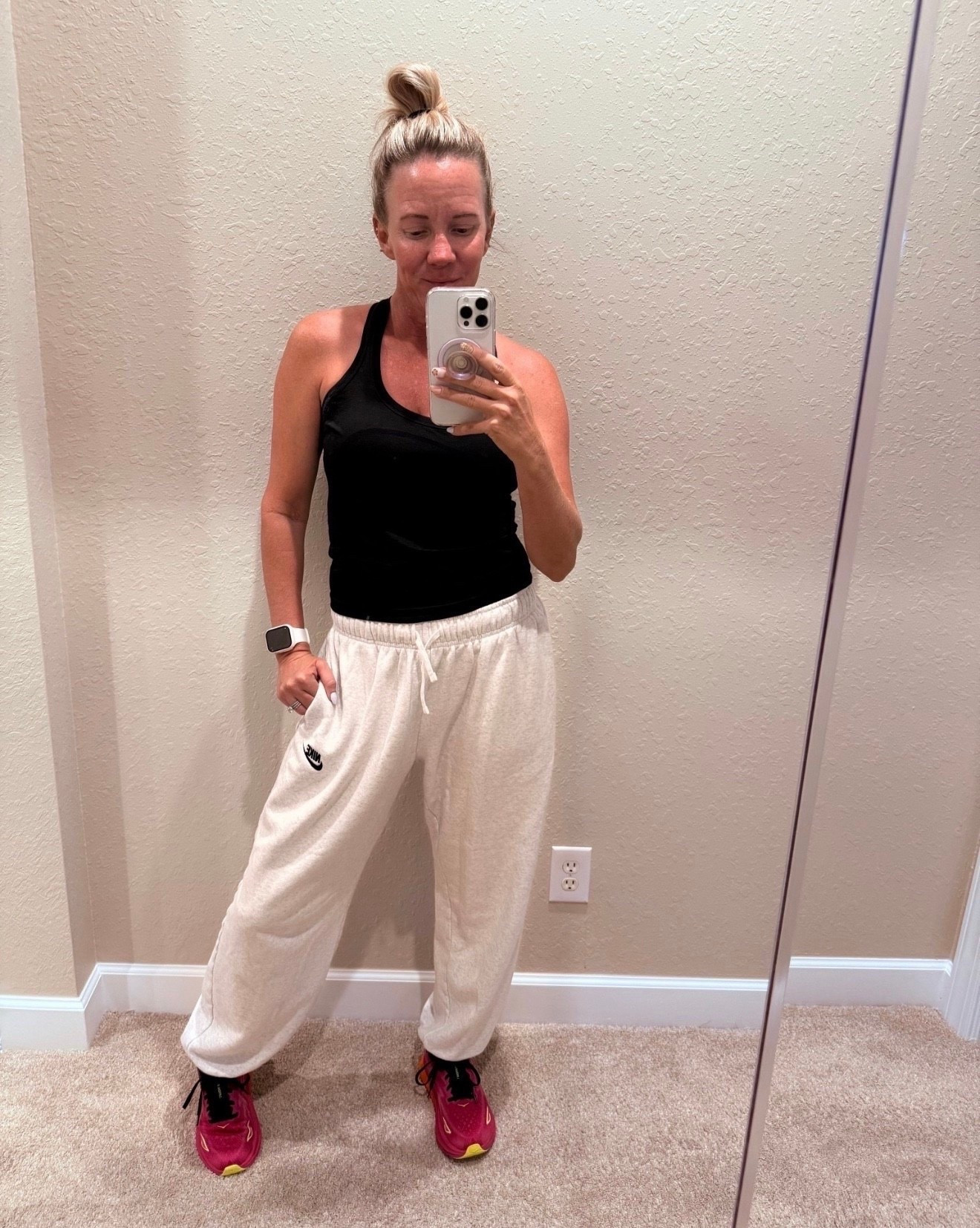 Not your typical travel outfit… but 100% me 🙌
Nike sweats + my Lululemon Swiftly Tech tank = comfy for the flight and covered in peace 🕊️
Because when you carry God’s presence, you don’t need to dress to impress—just rest 💛✈️ Psalm 121:8

Hashtags:
#FaithAndFashion #ComfyAndCovered #TravelWithGod #AirportStyle #Psalm1218 #LululemonStyle #NikeSweats #SwiftlyTechTank #HolySpiritStyle #FaithFilledFashion #TravelGracefully #CozyInChrist #WhatIWore #DaughterOfTheKing