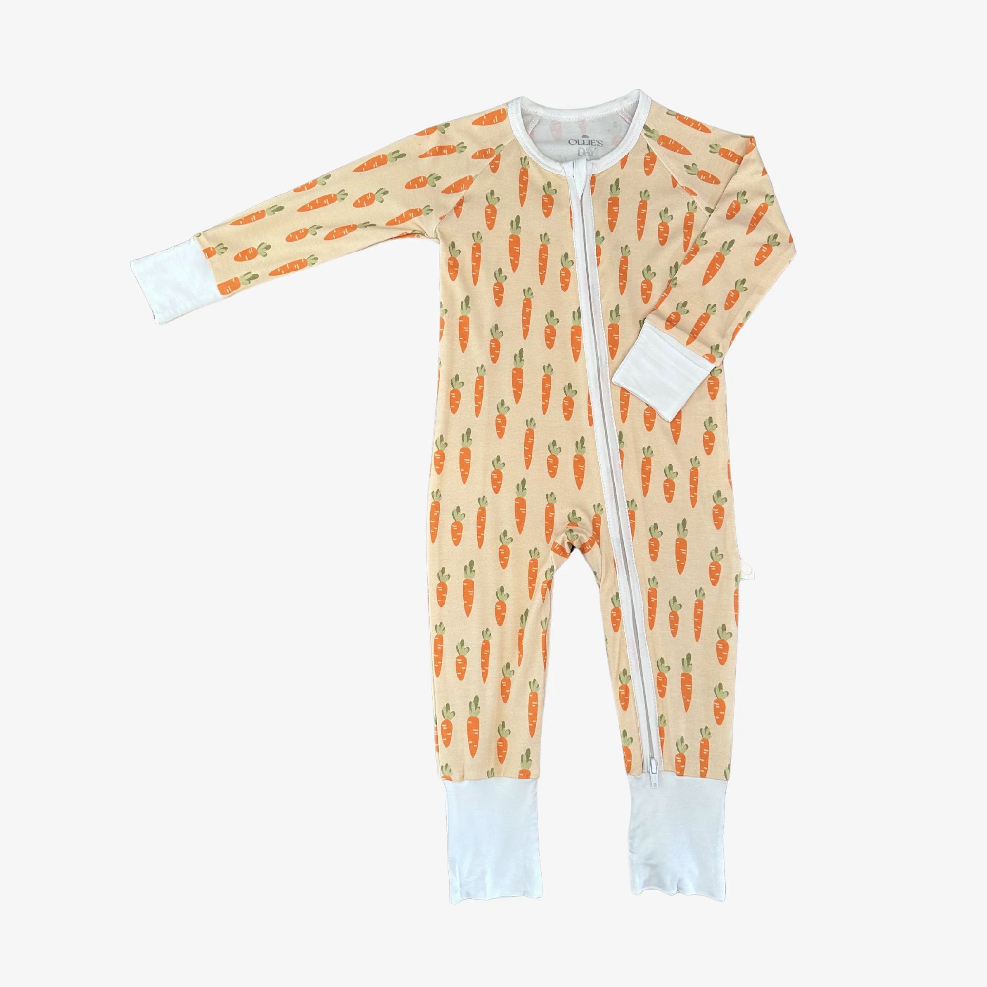 Zippered Romper in Carrot Cake | Baby & Toddler Easter Outfits | Ollie's Day