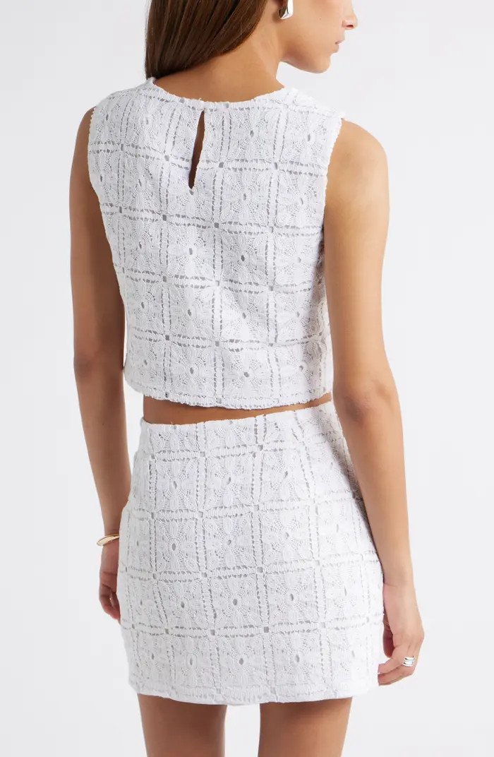 Open Edit Sleeveless Lace Tank Top | Nordstrom | Nordstrom