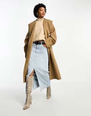 & Other Stories wool belted coat in beige | ASOS (Global)