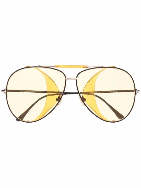 aviator frame sunglasses | Farfetch (US)