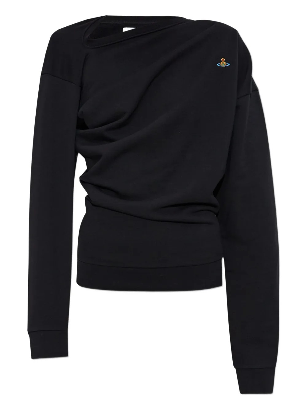 Vivienne Westwood Ruched Sweatshirt | Black | FARFETCH | Farfetch Global