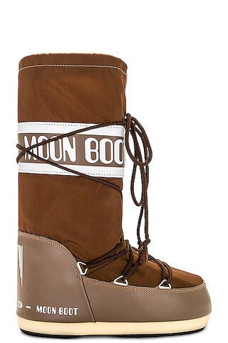 MOON BOOT Icon Nylon Boot in Brown | FWRD 