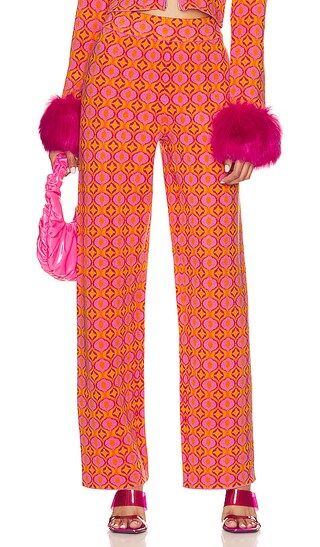 Zermatt Sweater Pant in Pink Geo Jacquard | Revolve Clothing (Global)