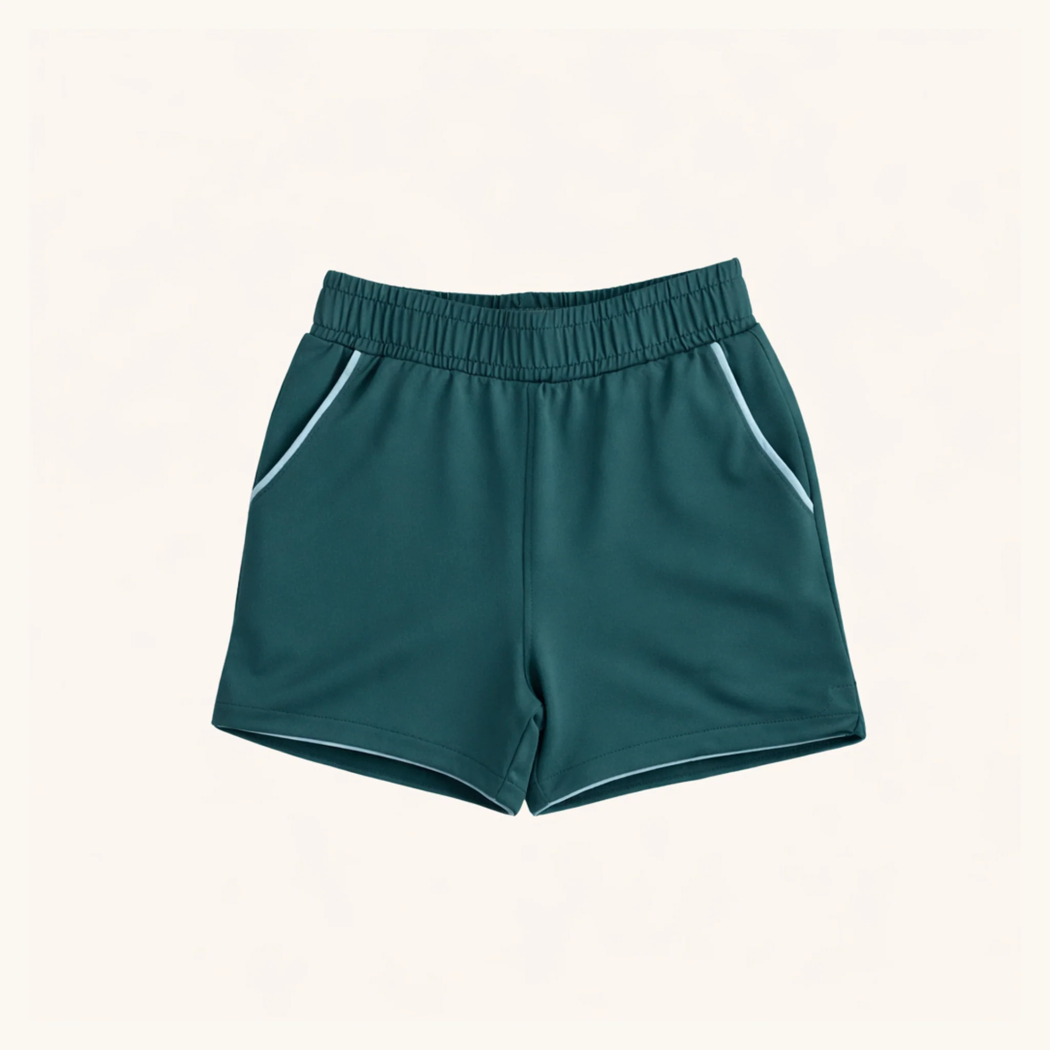 Boys' Court Shorts in Mallard Green | Nella June