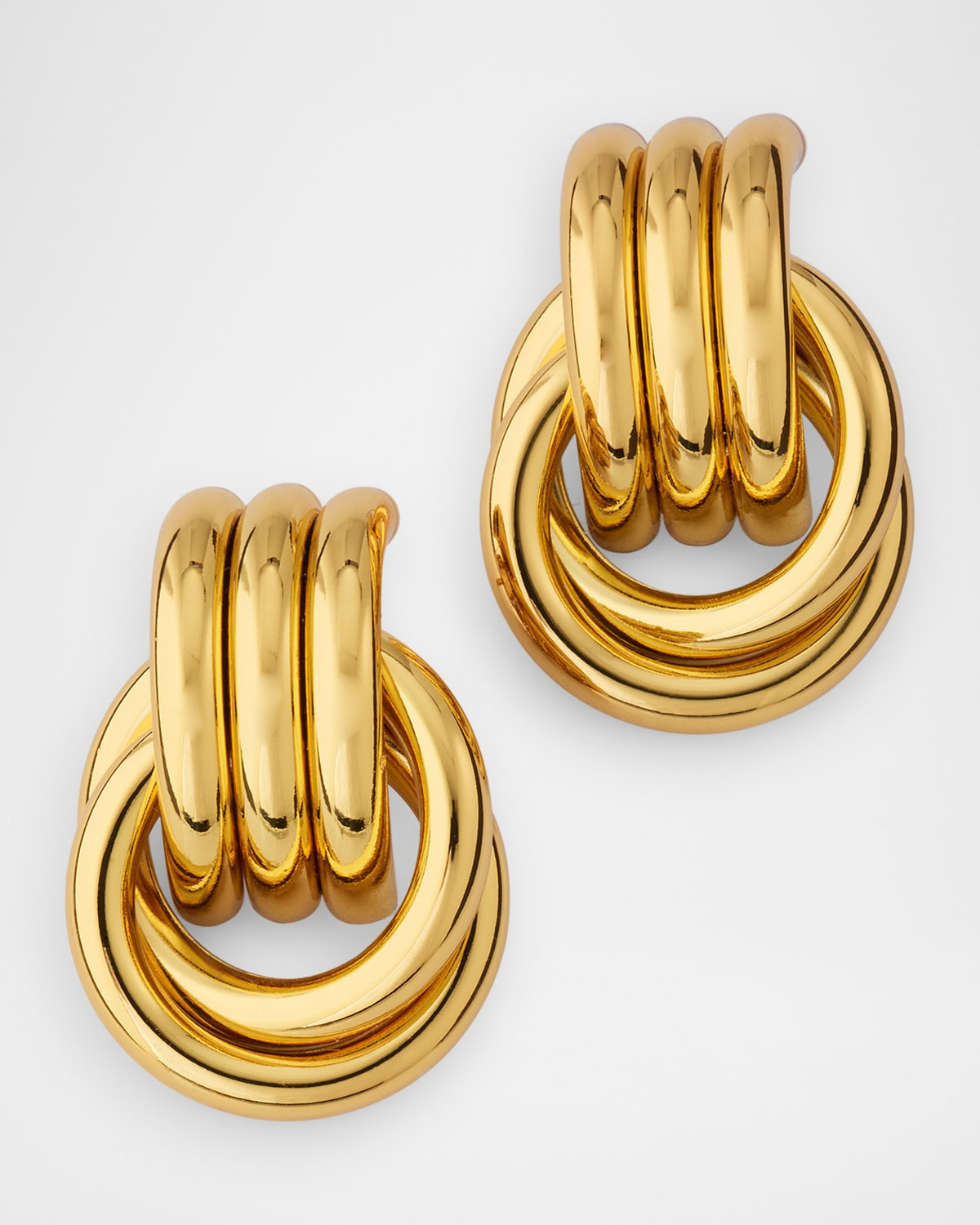 18K Yellow Gold Plated Mini Knot Stud Earrings | Neiman Marcus