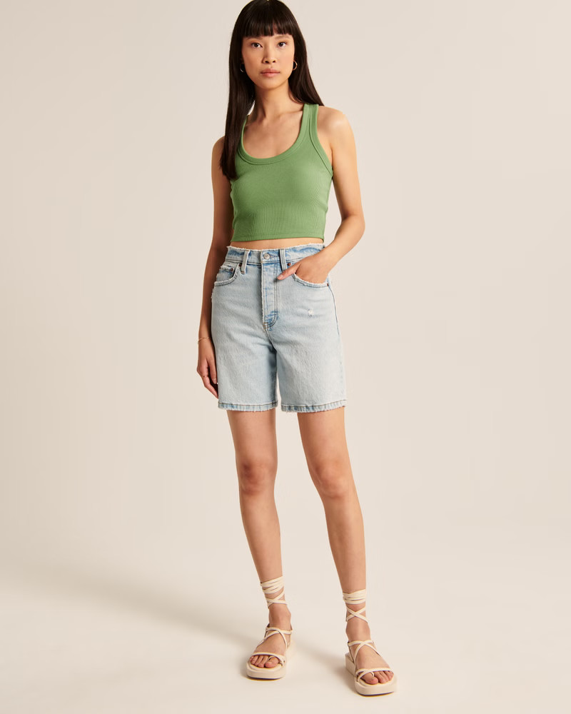 Women's Essential Scoopneck Tank | Women's Tops | Abercrombie.com | Abercrombie & Fitch (US)