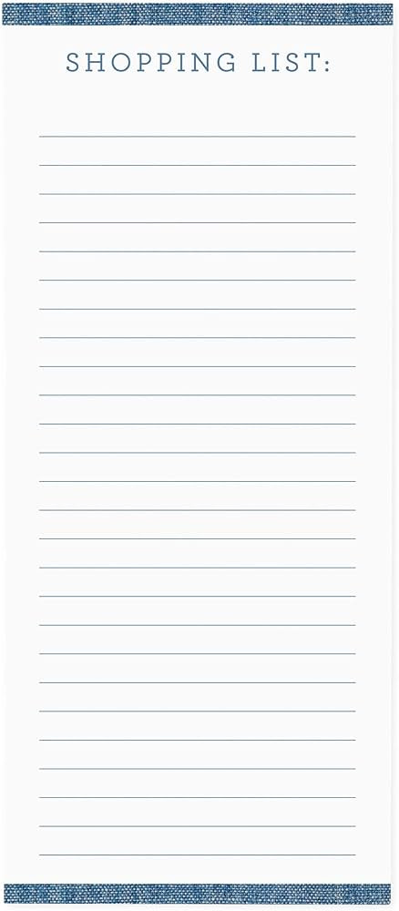 Graphique Magnetic Notepad, Chambray – 100 Sheets, 4” x 9.25” x .5” – Front Says, “Sh... | Amazon (US)