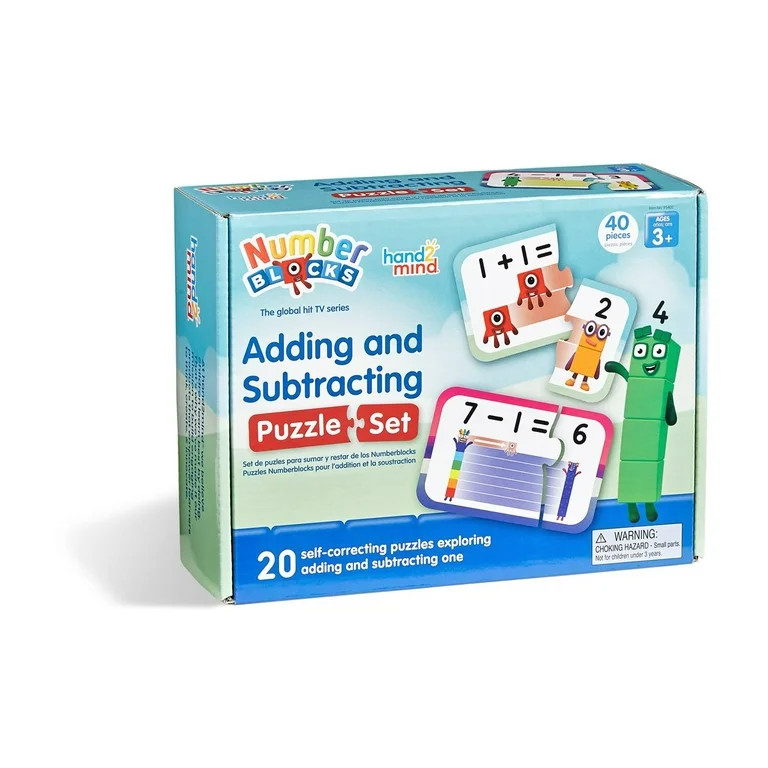 hand2mind Numberblocks® Adding and Subtracting Puzzle Set, Math Puzzles, Counting Games | Walmart (US)