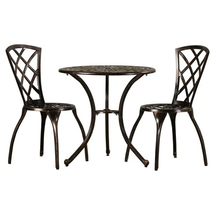 2 - Person Round Outdoor Dining Set | Wayfair North America