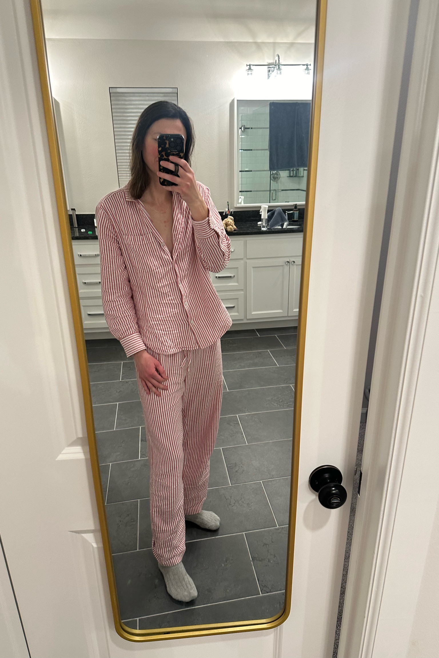 The pajamas that keep on giving. I washed and worn at least 30 times. I love these! Got the navy with white polka dot too and they are just as good! 

#LTKfindsunder50 #LTKMostLoved #LTKsalealert