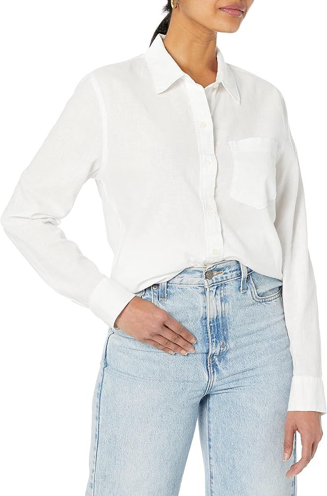 GAP Women's Linen Easy Shirt | Amazon (US)