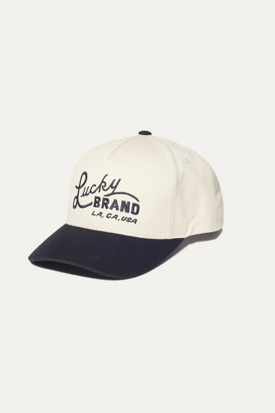 LUCKY VINTAGE TWO TONE EMBROIDERED BASEBALL CAP | Lucky Brand