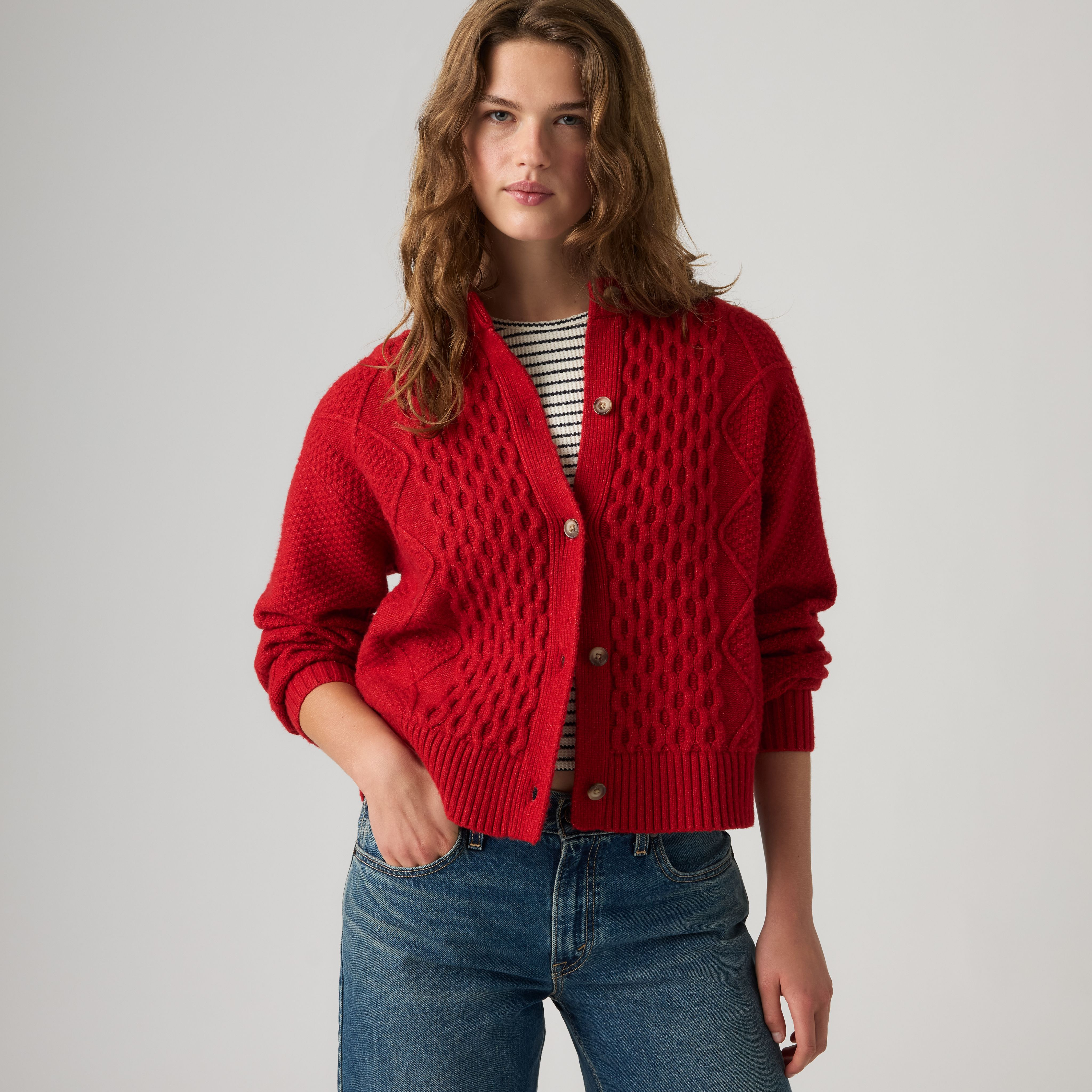 Levi's Charlotte Crewneck Cardigan - Women's M | Levi's US