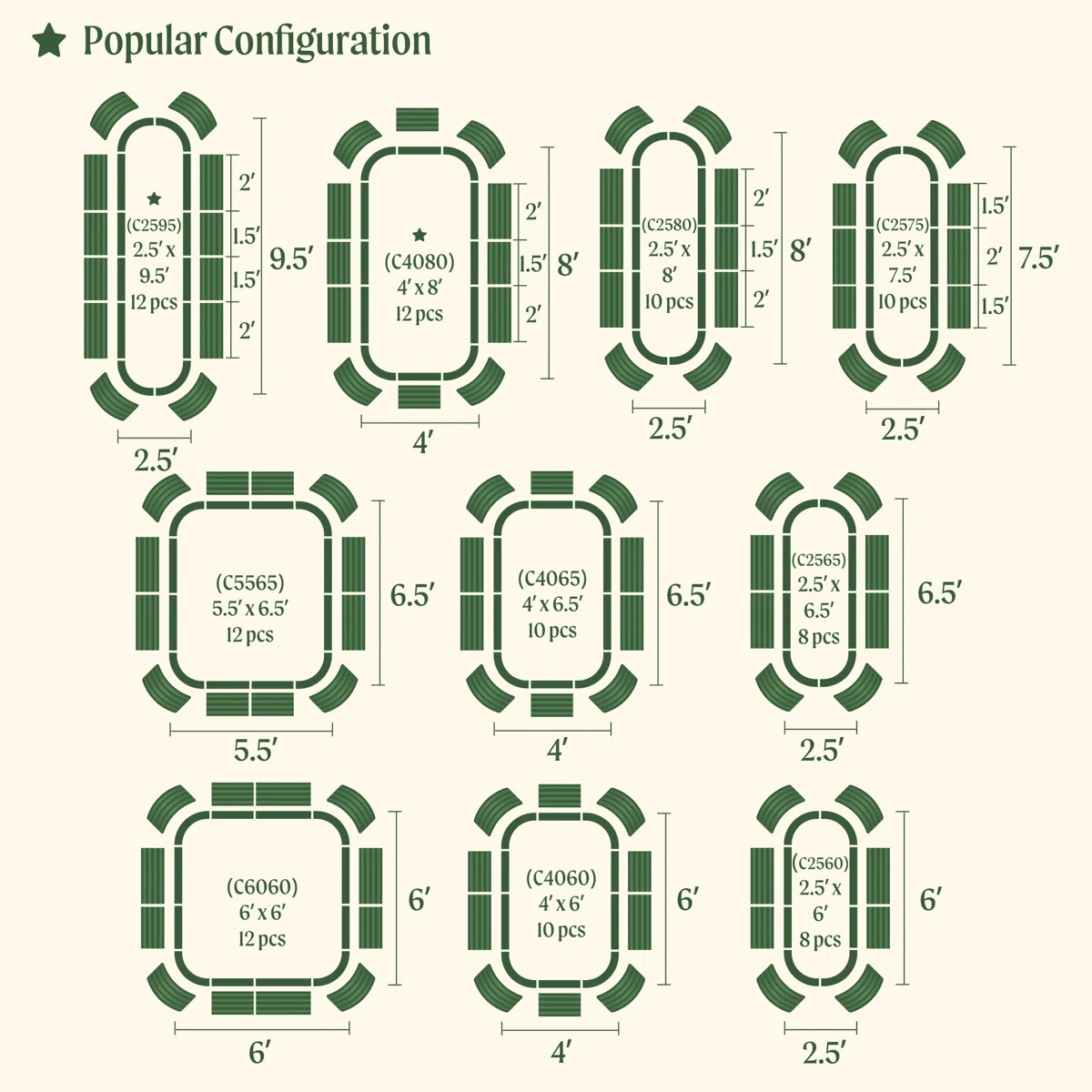 17" Tall 10 In 1 Modular Metal Outdoor Raised Garden Bed | Wayfair North America