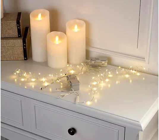 Make Your Selection: Simply Stunning Set of 2 Fairy Lights with Remote by Janine Graff | QVC