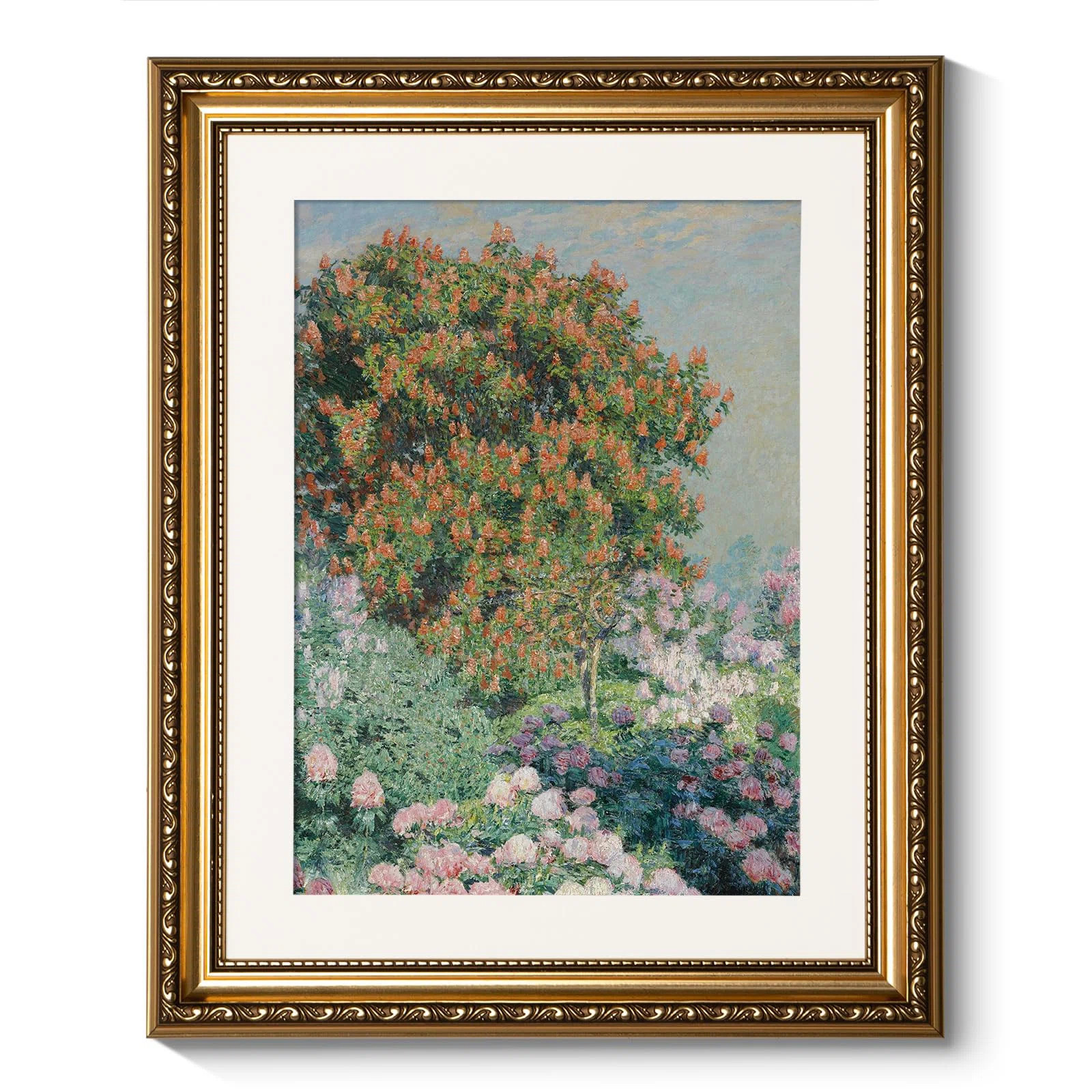Vintage Gold Framed Wall Art, Nature Flower Garden Retro Paintings, Canvas Prints Artwork with An... | Wayfair North America