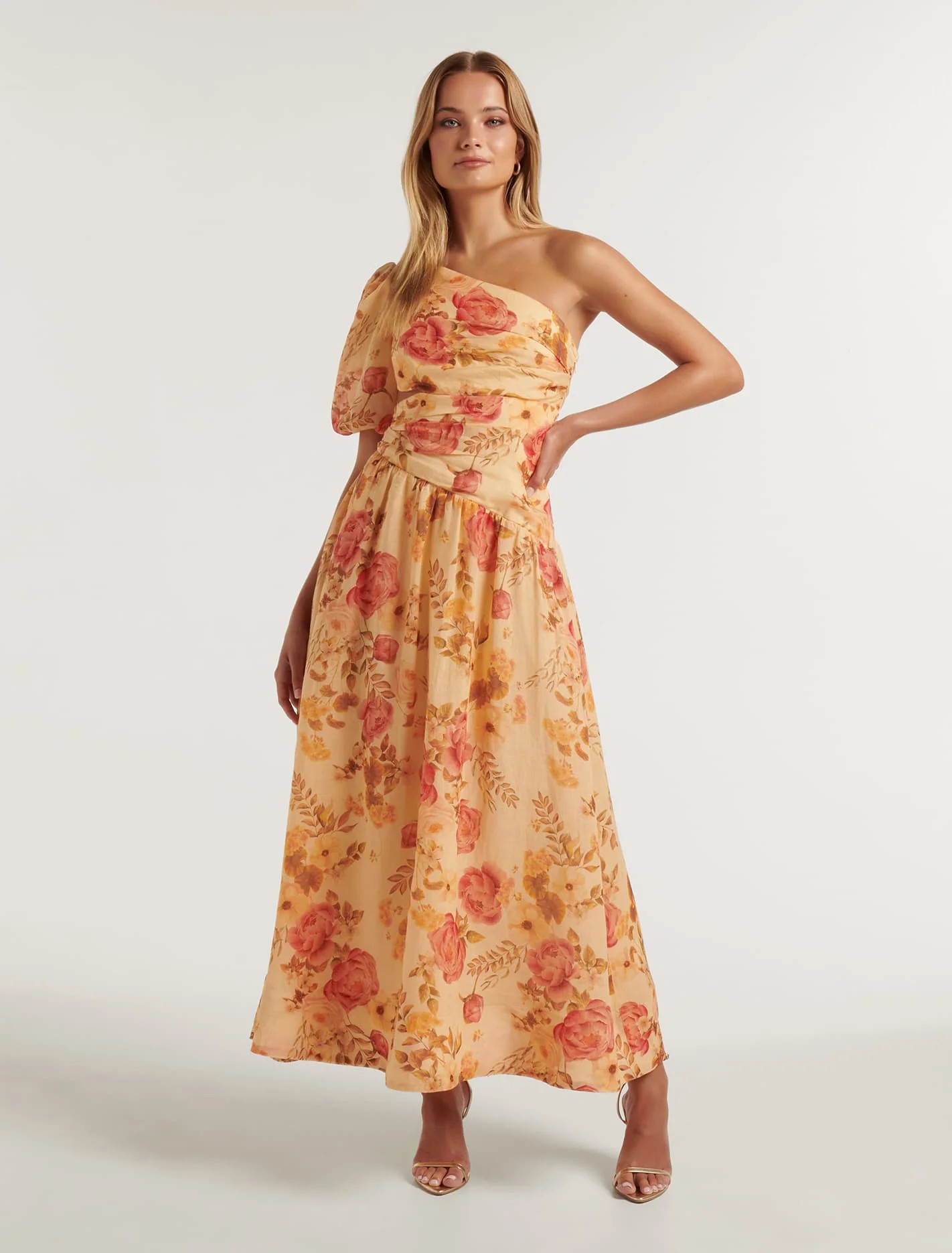Giordana Puff-Sleeve Maxi Dress | Forever New (UK & IE)