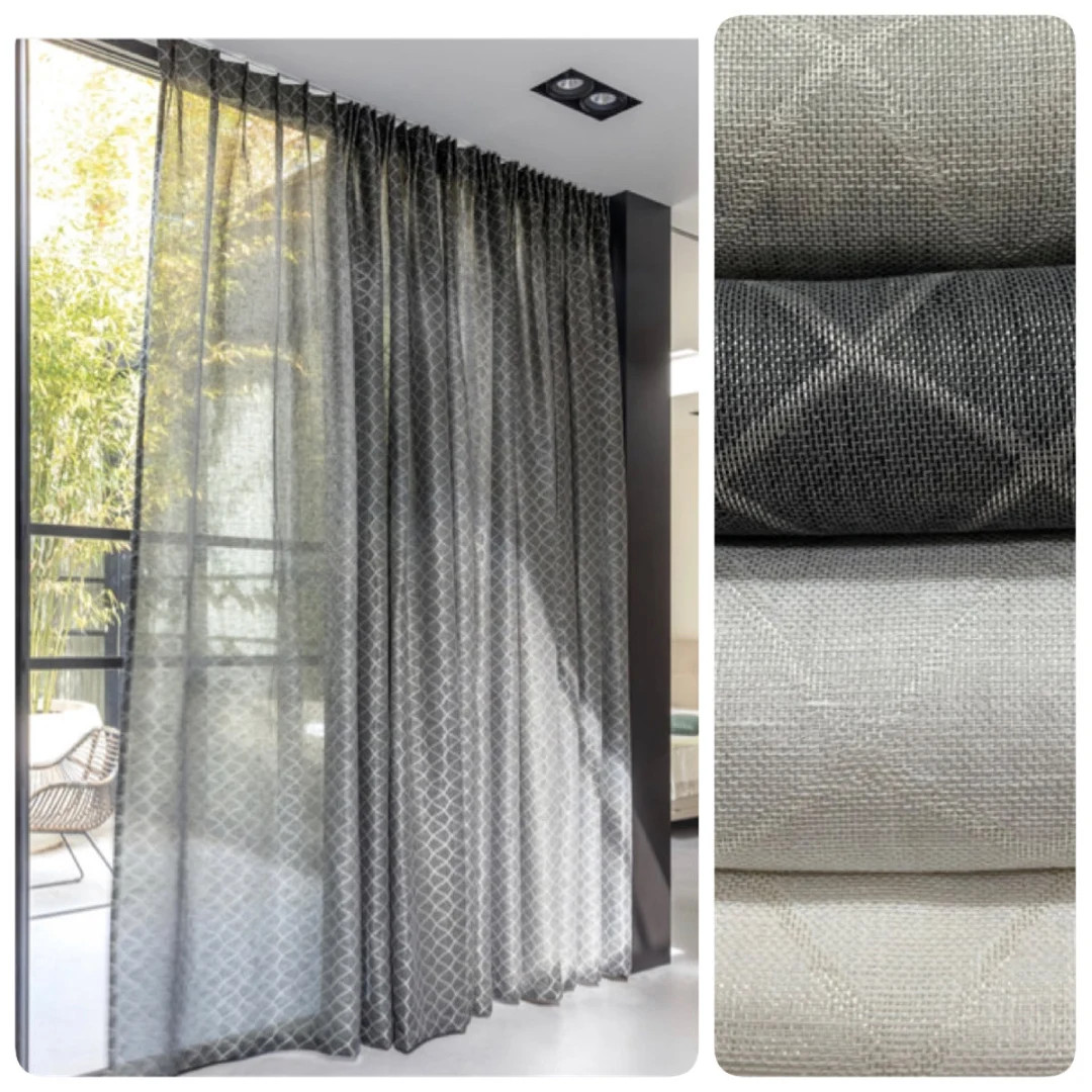 Arezzo Sheer Linen Custom Drapery Collection in 4 Colors. Designer Drapery and Curtains Made in C... | Etsy (US)