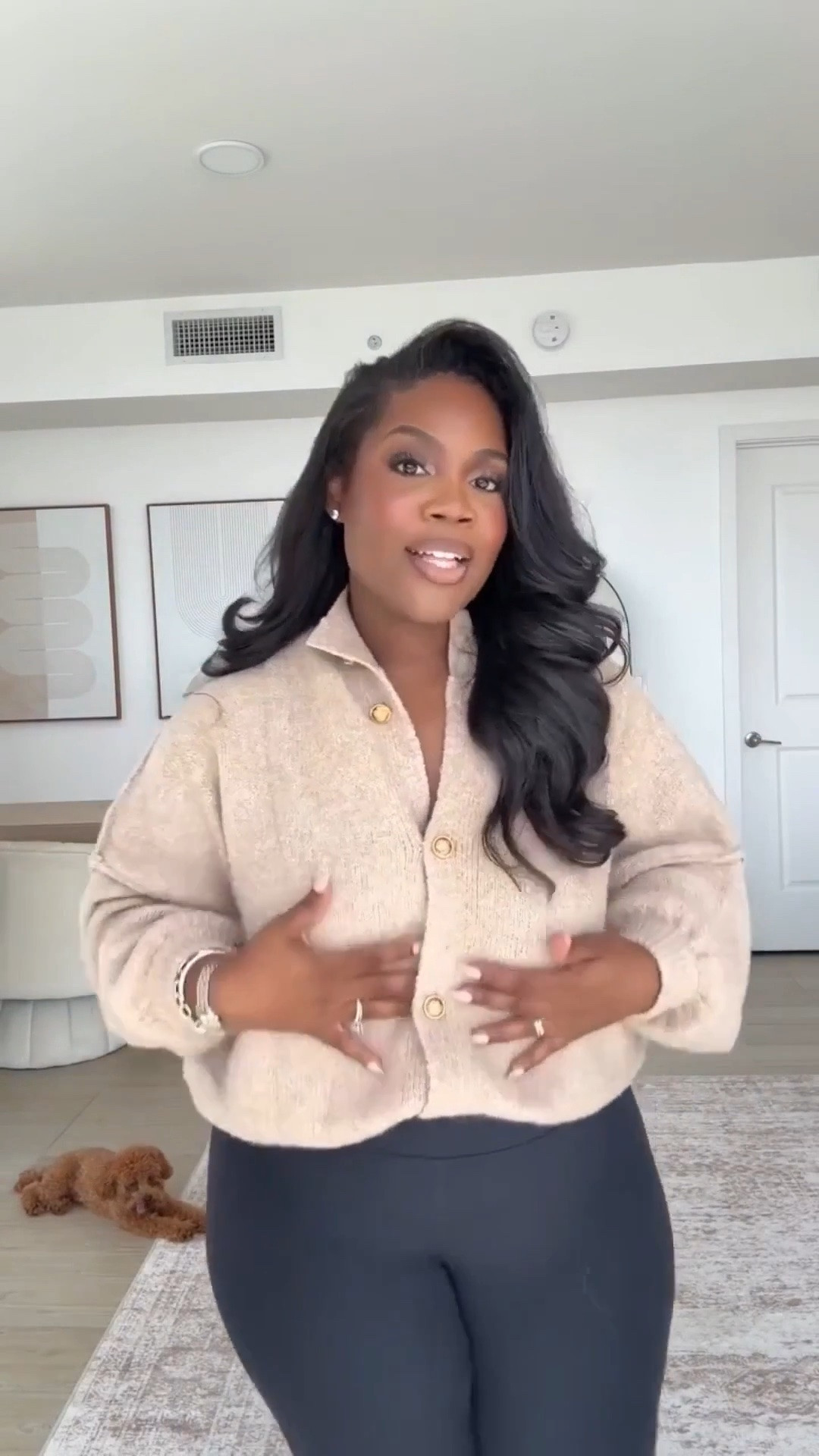 My sweater is over 30% off for prime day!!  🙌🏾 

I wear this sweater nonstop during the fall so wanted to link a few more slouchy cardigans for you, boos! And ALL Amazon 🤌🏿
And these leggings!! They feel so high-end… dare I say BETTER??? 👀

Sweater Size | L
Legging Size | XL

Amazon fashion, curvy girl outfits, button up sweater, tan sweater, winter outfits, fall outfits women, Amazon finds, Amazon sale, prime day, big deals day, Amazon discount, Emmy Petit